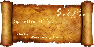 Spindler Éva névjegykártya